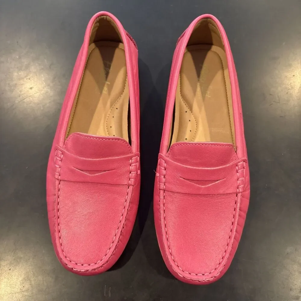 FLAG LTD Morgan Glove Nappa Leather Slip-On Flat Penny Loafer Moccasins Sz 6M
